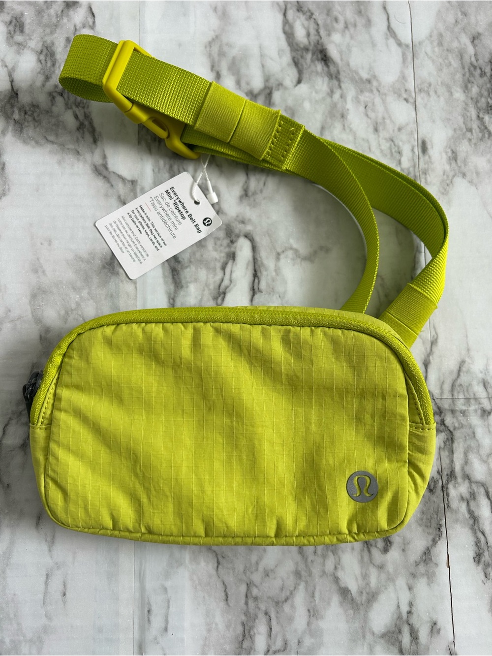 Lululemon NWT Lichen Lime/Traverse Grey Everywhere Belt Bag Mini Ripstop